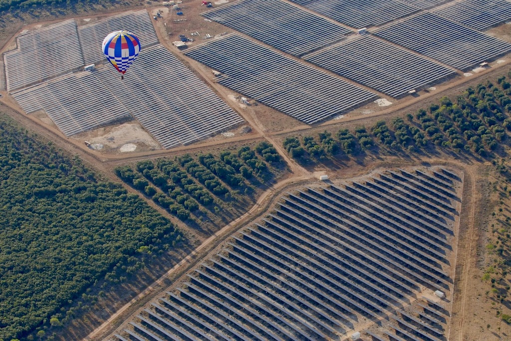 montgolfiere panneau photovoltaiqe